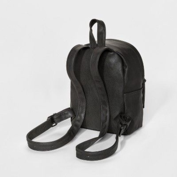 Grey Studded Mini Backpack - Picture 2 of 3